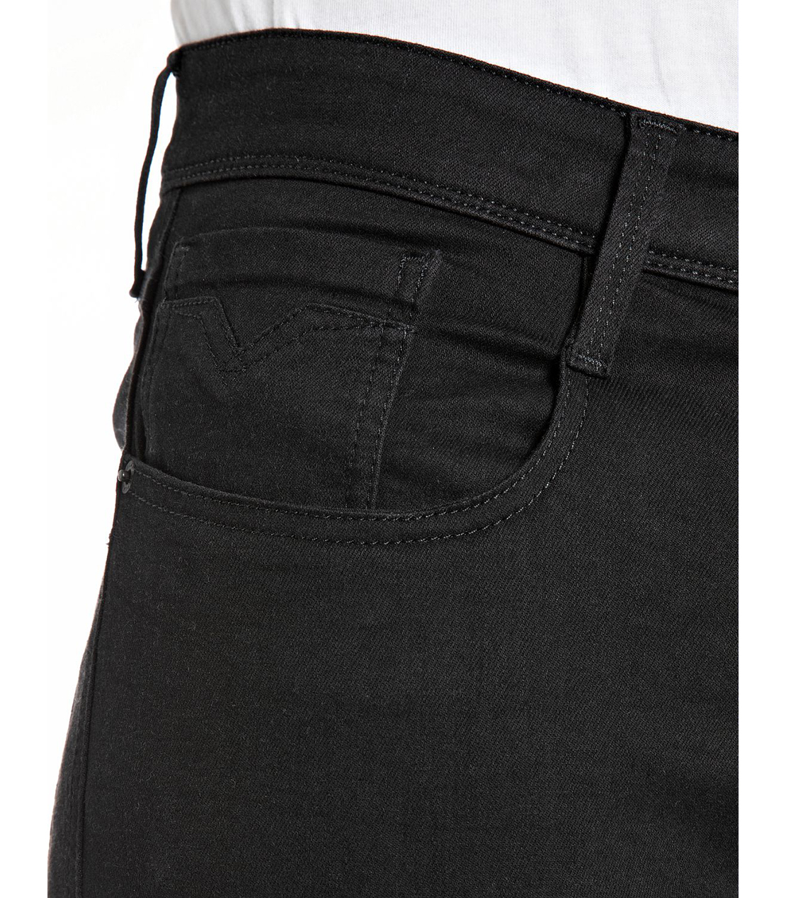 スーパースリムBRONNY パワーストレッチブラックデニム 詳細画像 ブラック 7